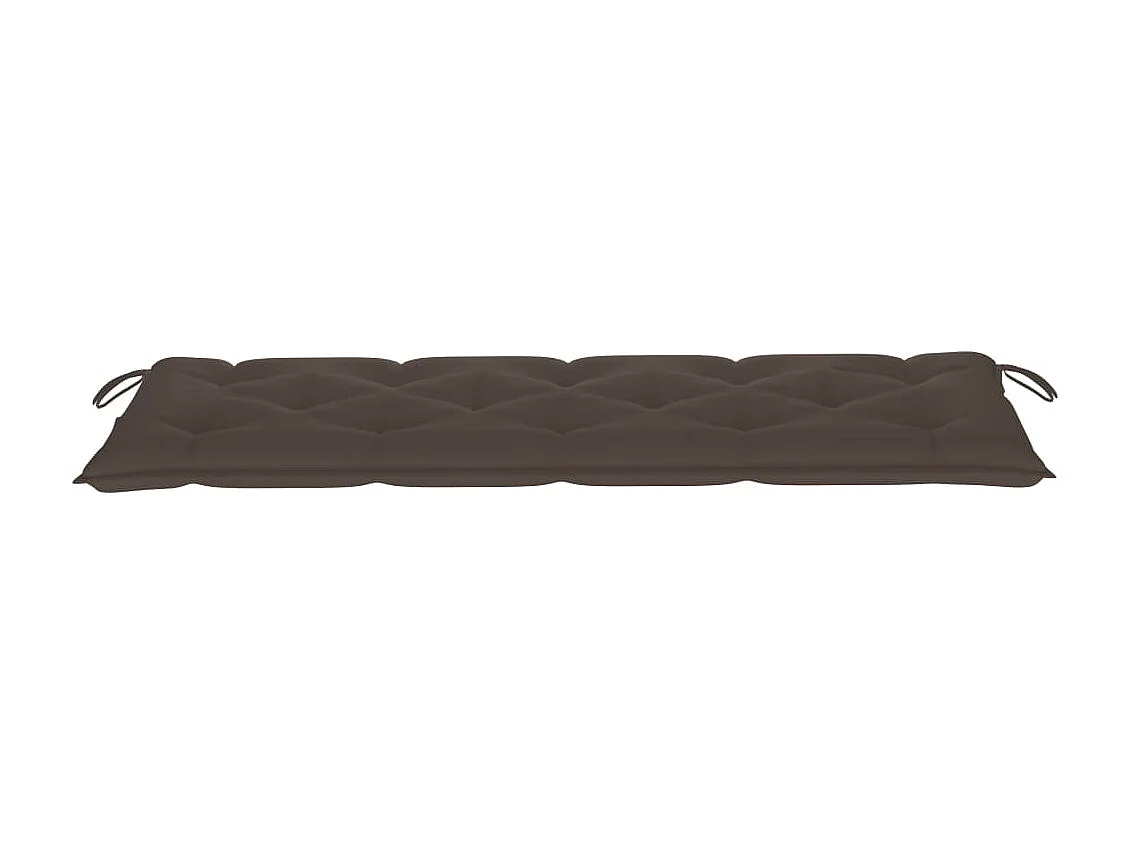 Banc de jardin 3 places avec coussin 150 cm Bois d'eucalyptus