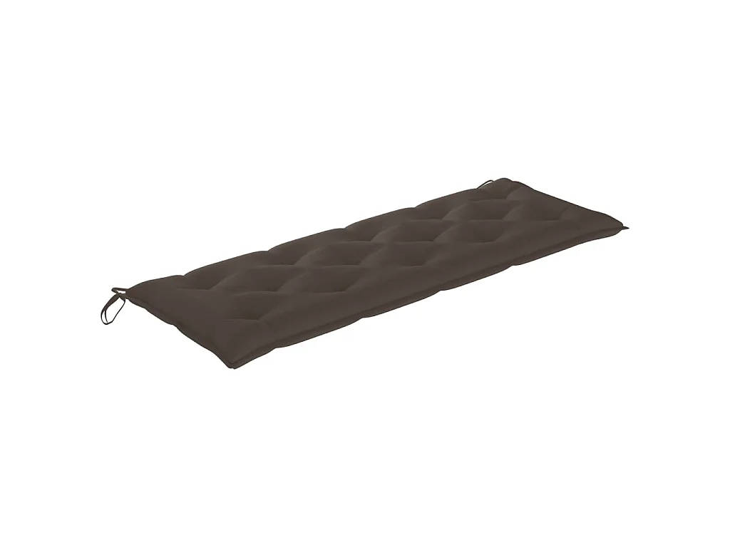 Banc de jardin 3 places avec coussin 150 cm Bois d'eucalyptus