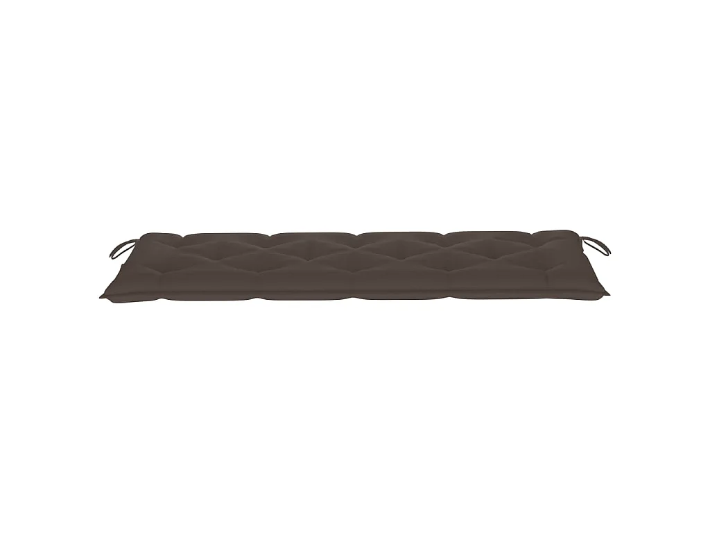 Banc de jardin 3 places avec coussin 150 cm Bois d'eucalyptus