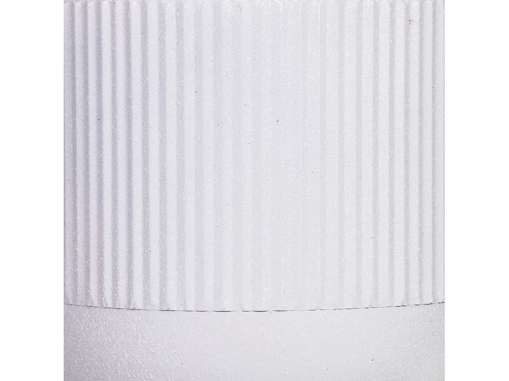 Floreira com suporte metálico branco 25,5x25,5x48h cm