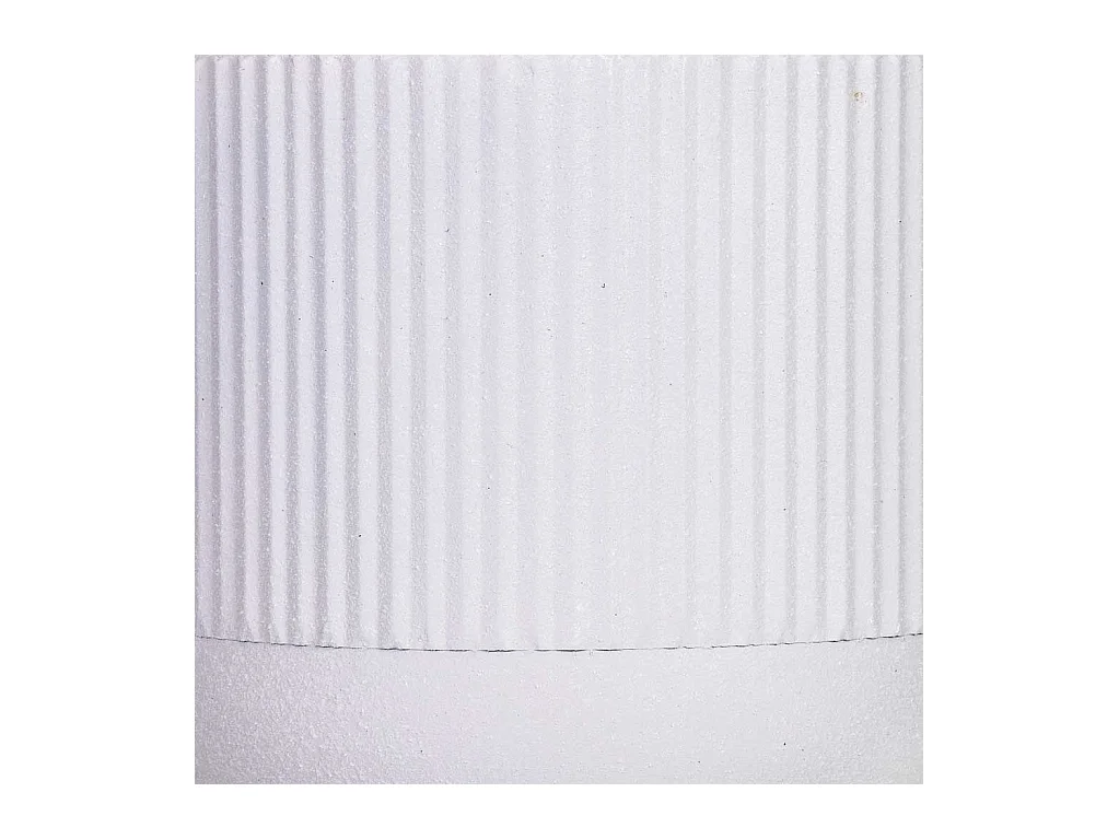 Macetero con soporte de metal blanco 25,5x25,5x48h cm