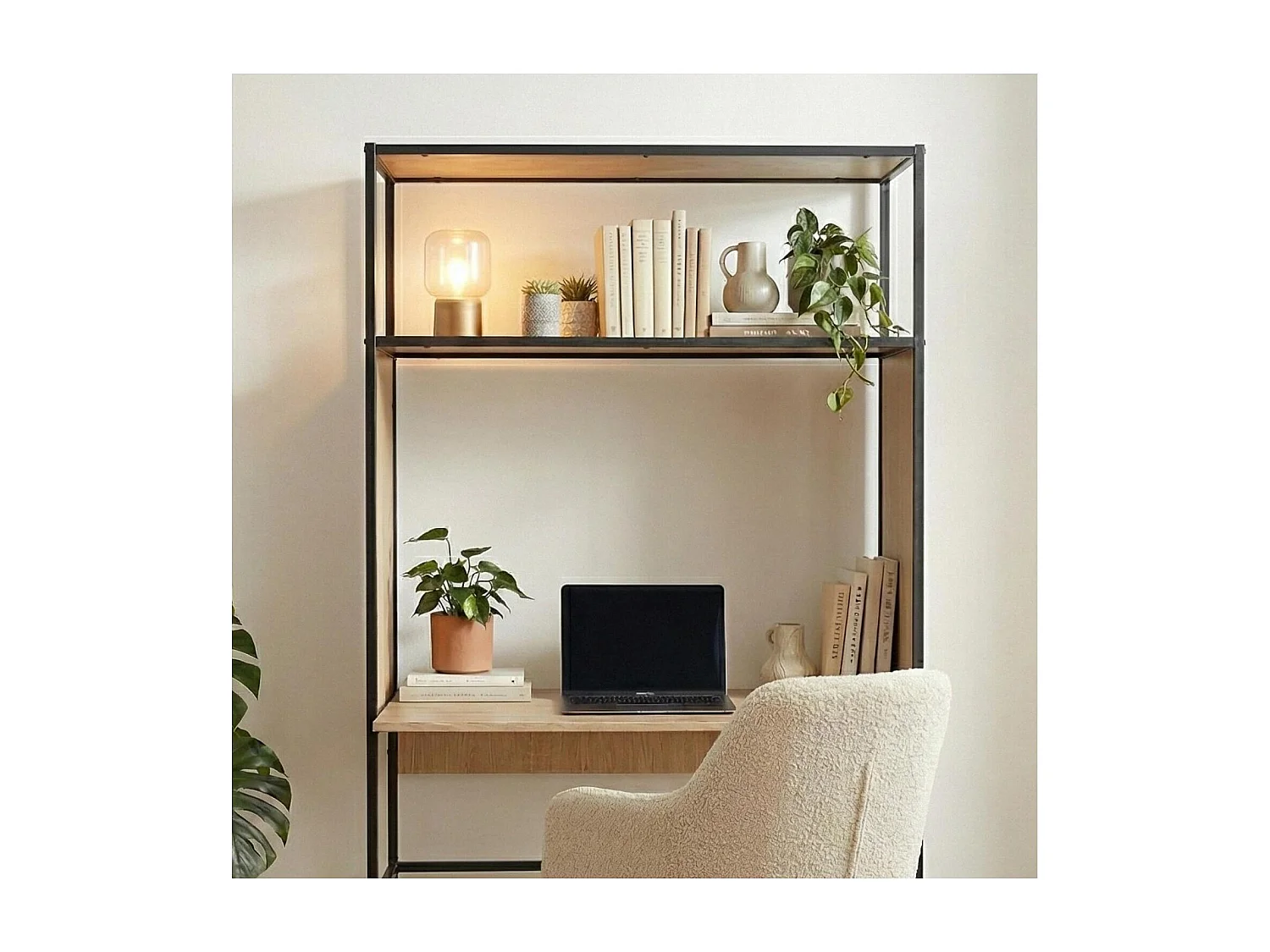 OSLO houten metalen kledingrek en bureau