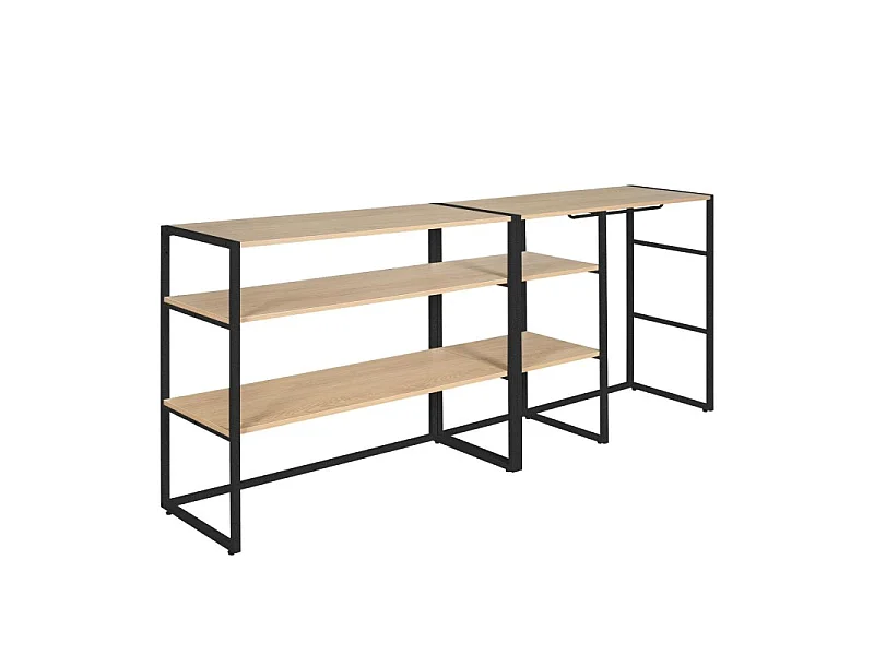 Set di 2 appendiabiti modulari da soffitta 200x85cm KADRA