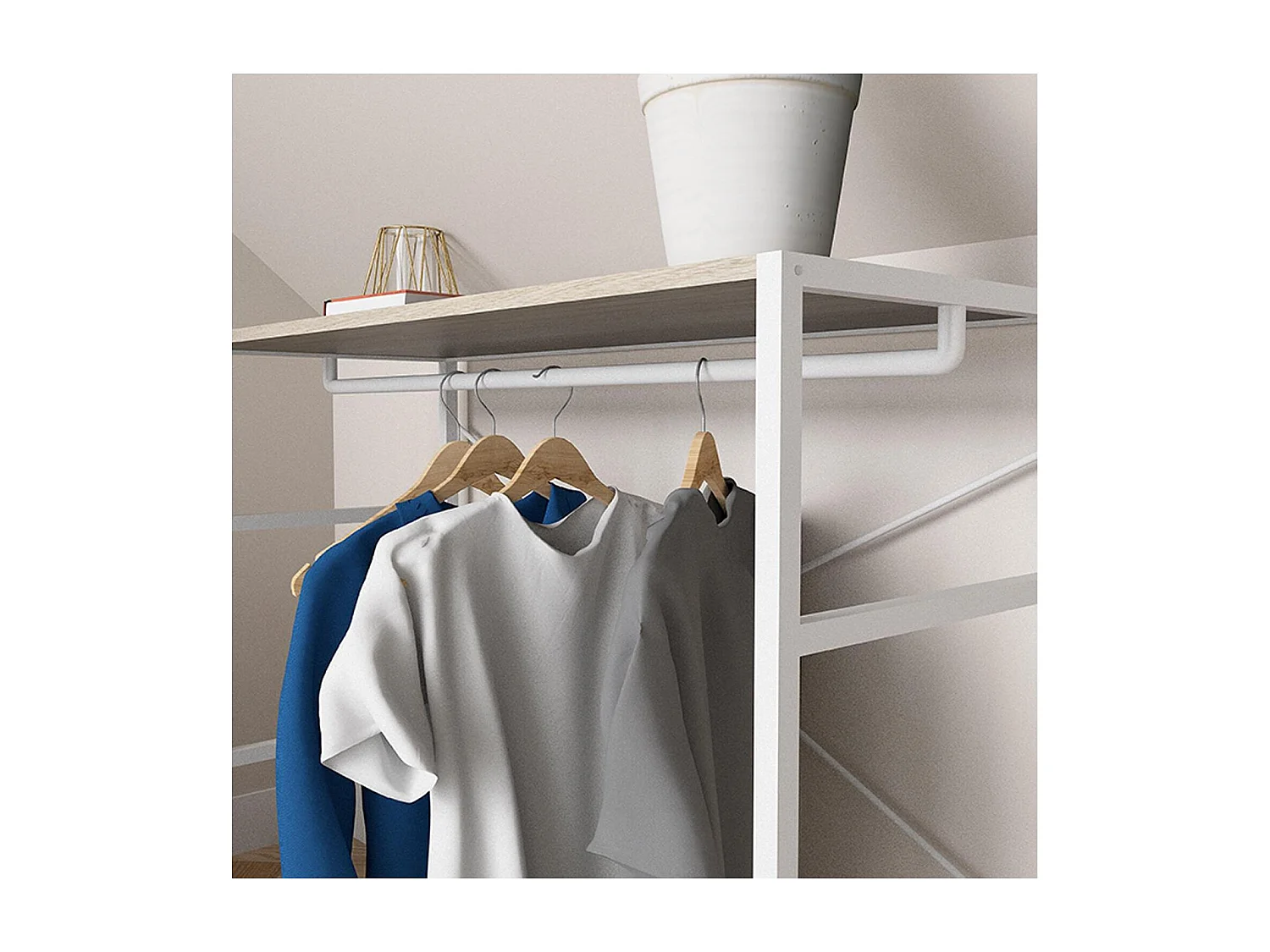 KADRA 100x85cm zolderkledingrek