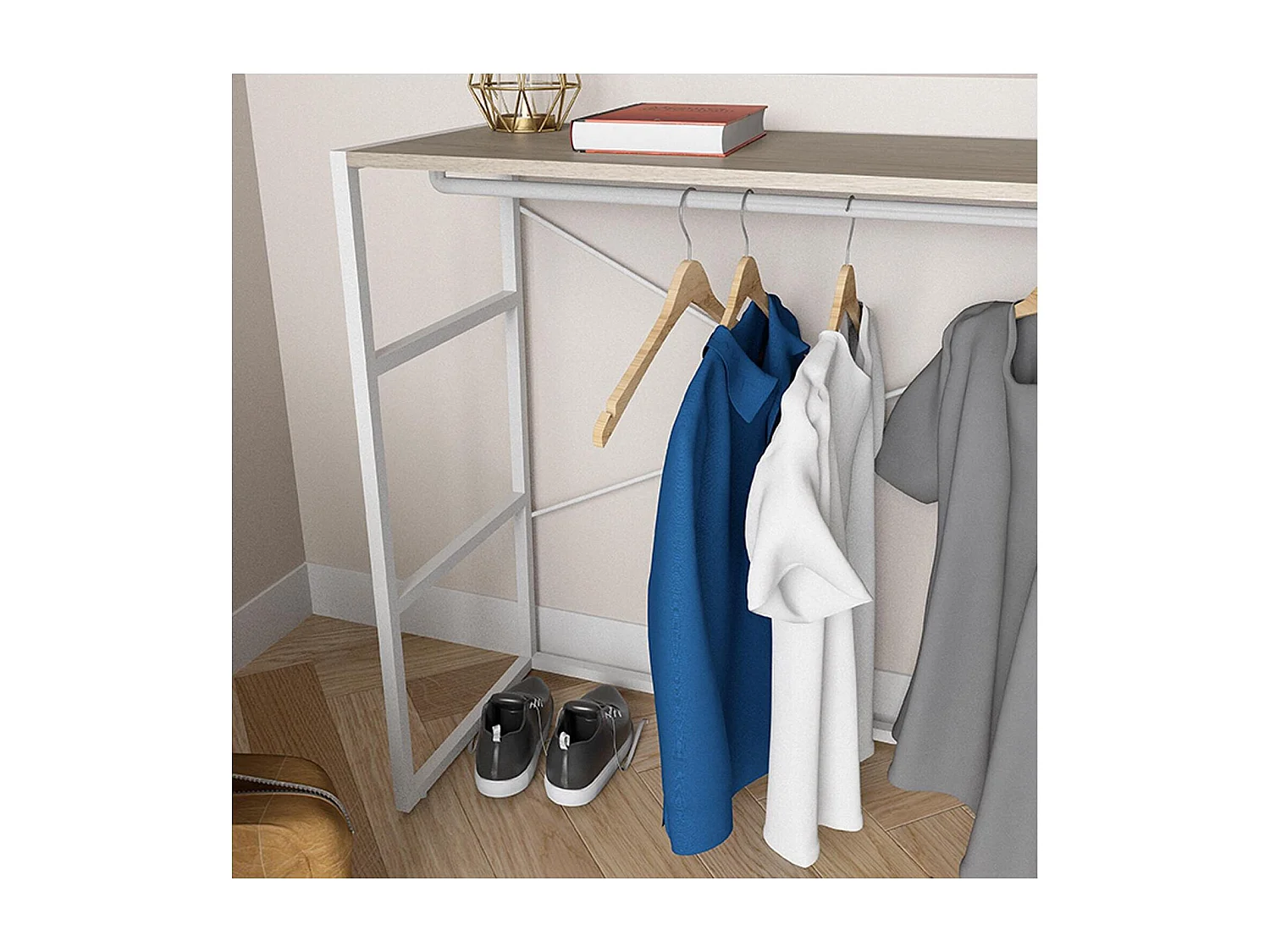 KADRA 100x85cm zolderkledingrek