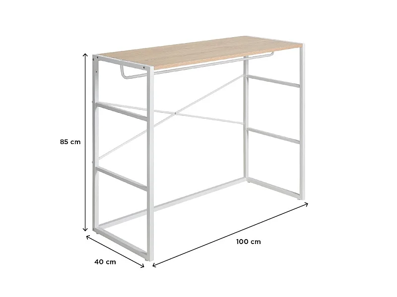 Portant vêtements sous combles KADRA penderie 100x85cm
