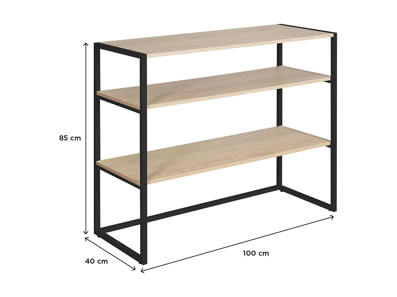 KADRA 100x85cm zolderkledingrek met planken