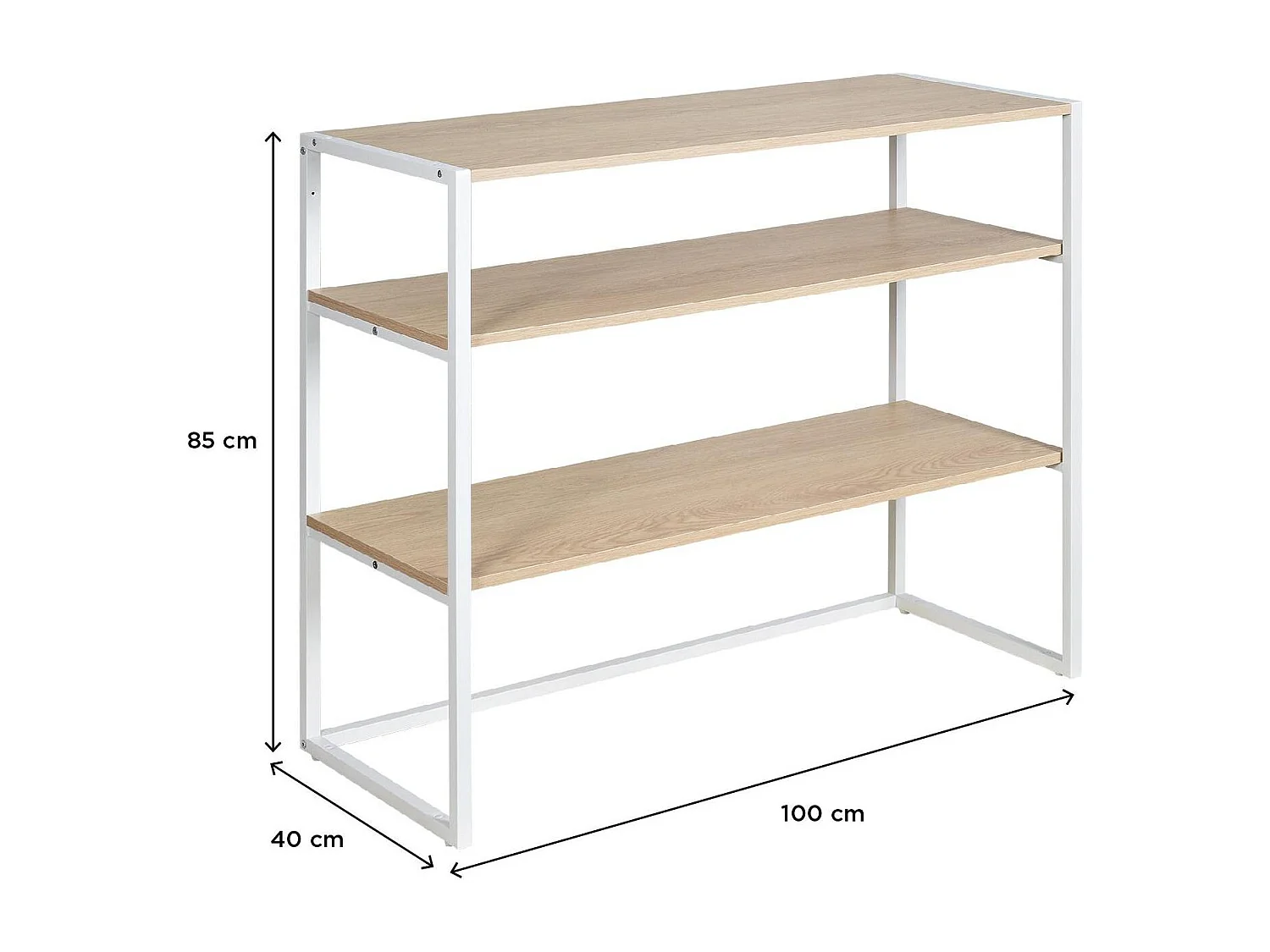 KADRA 100x85cm zolderkledingrek met planken