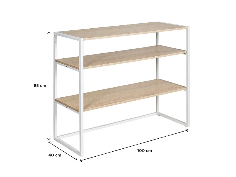 KADRA 100x85cm zolderkledingrek met planken