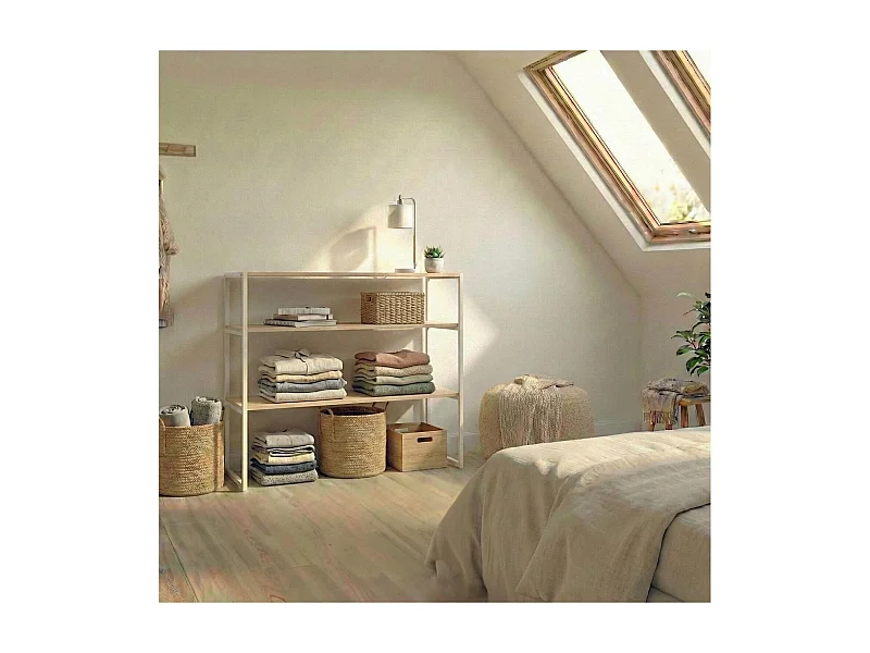 Cabideiro de sótão KADRA 100x85cm com prateleiras