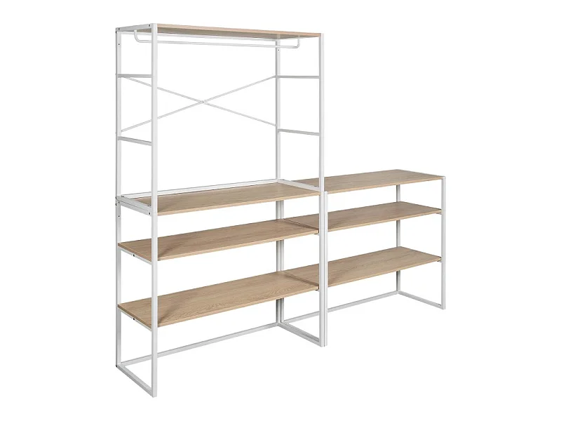 Set di 3 appendiabiti modulari da soffitta 300x85cm KADRA