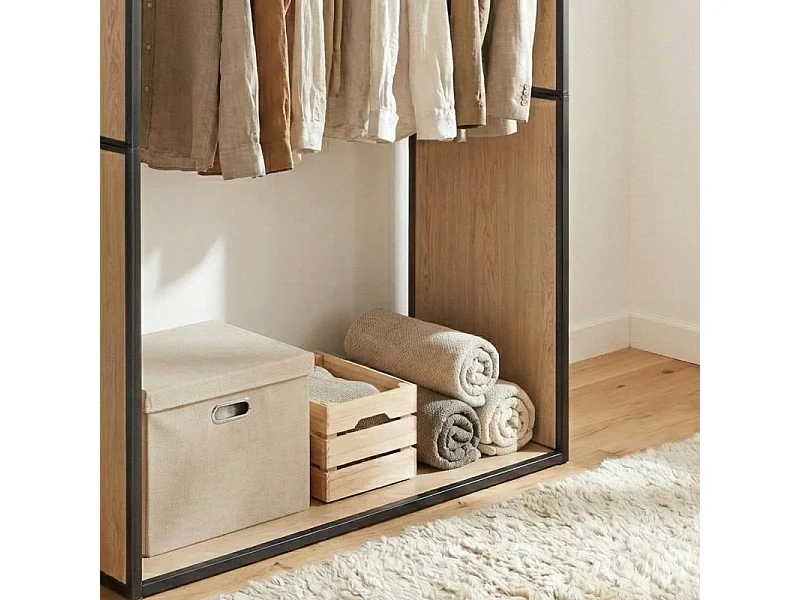 Perchero reversible de madera y metal OSLO