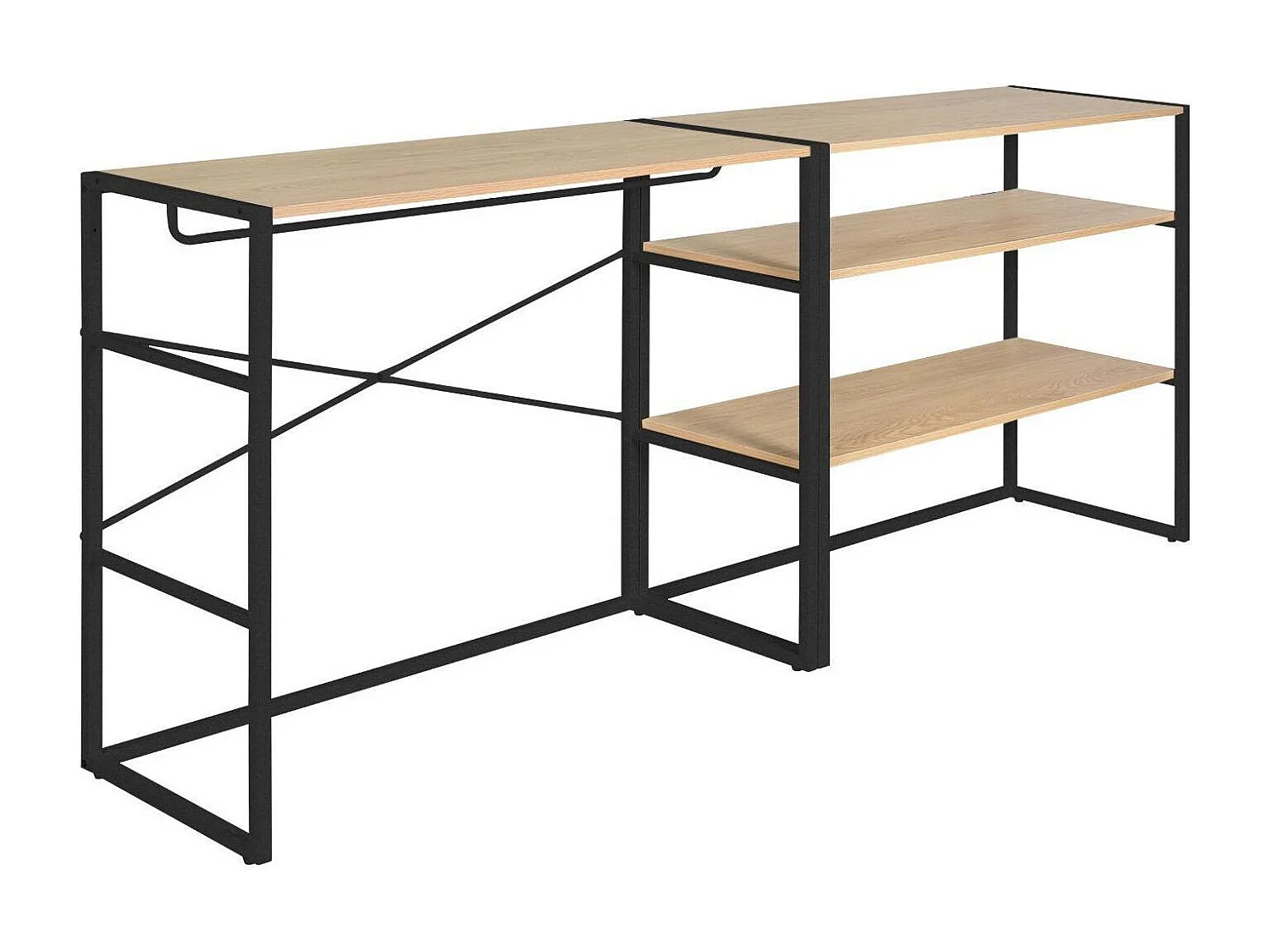 Set van 2 modulaire zolderkledingrekken 200x85cm KADRA