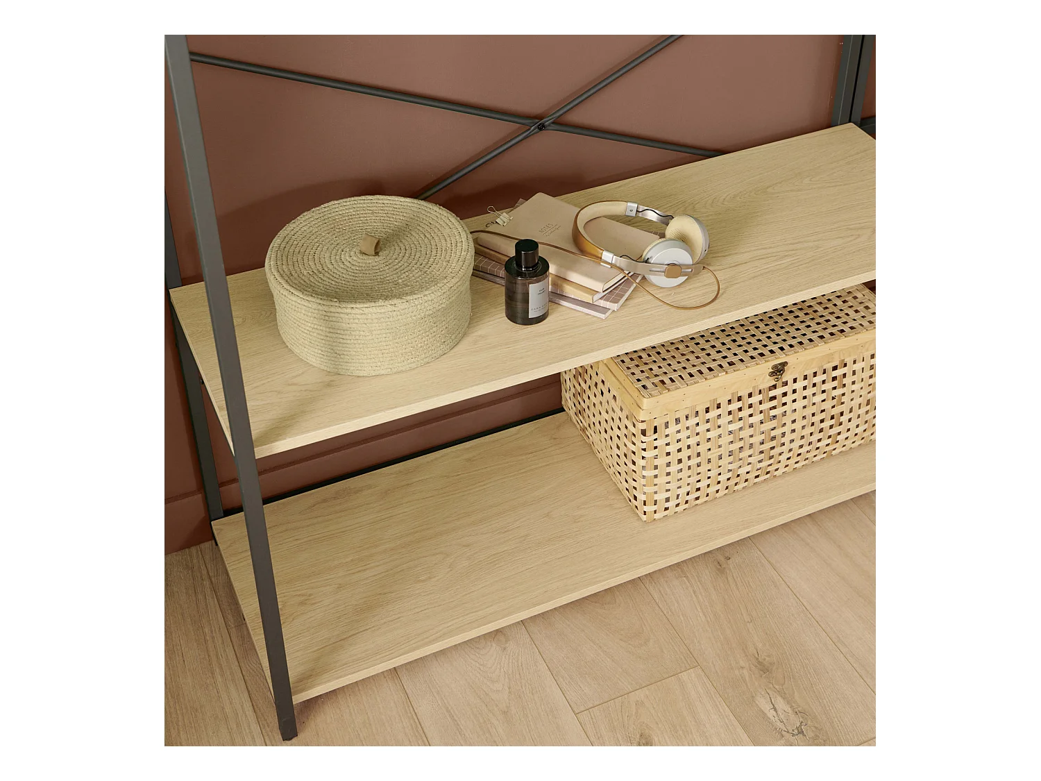 Kleiderständer aus Holz und Metall 110x200cm JUNE