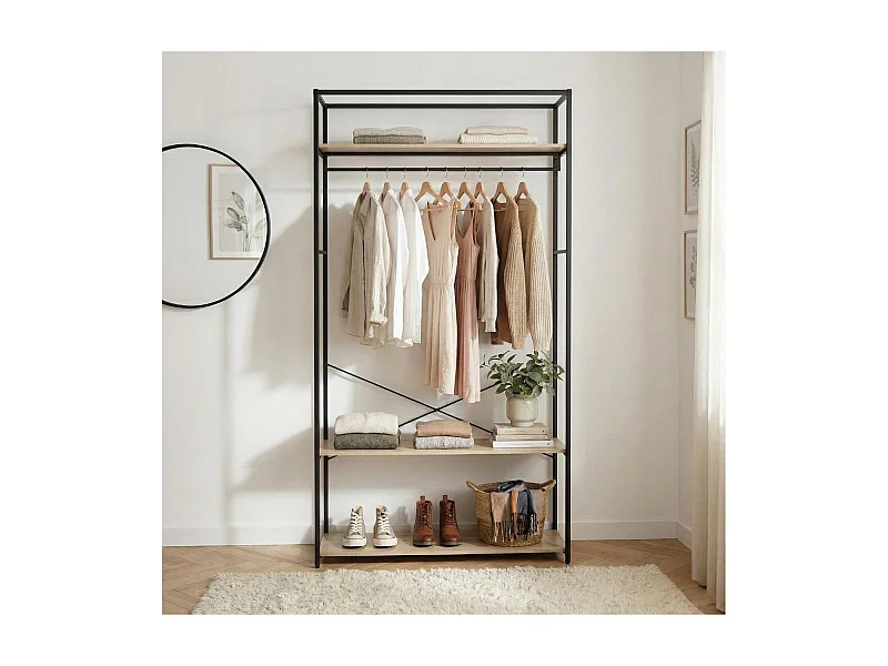 Appendiabiti in legno e metallo 110x200cm GIUGNO