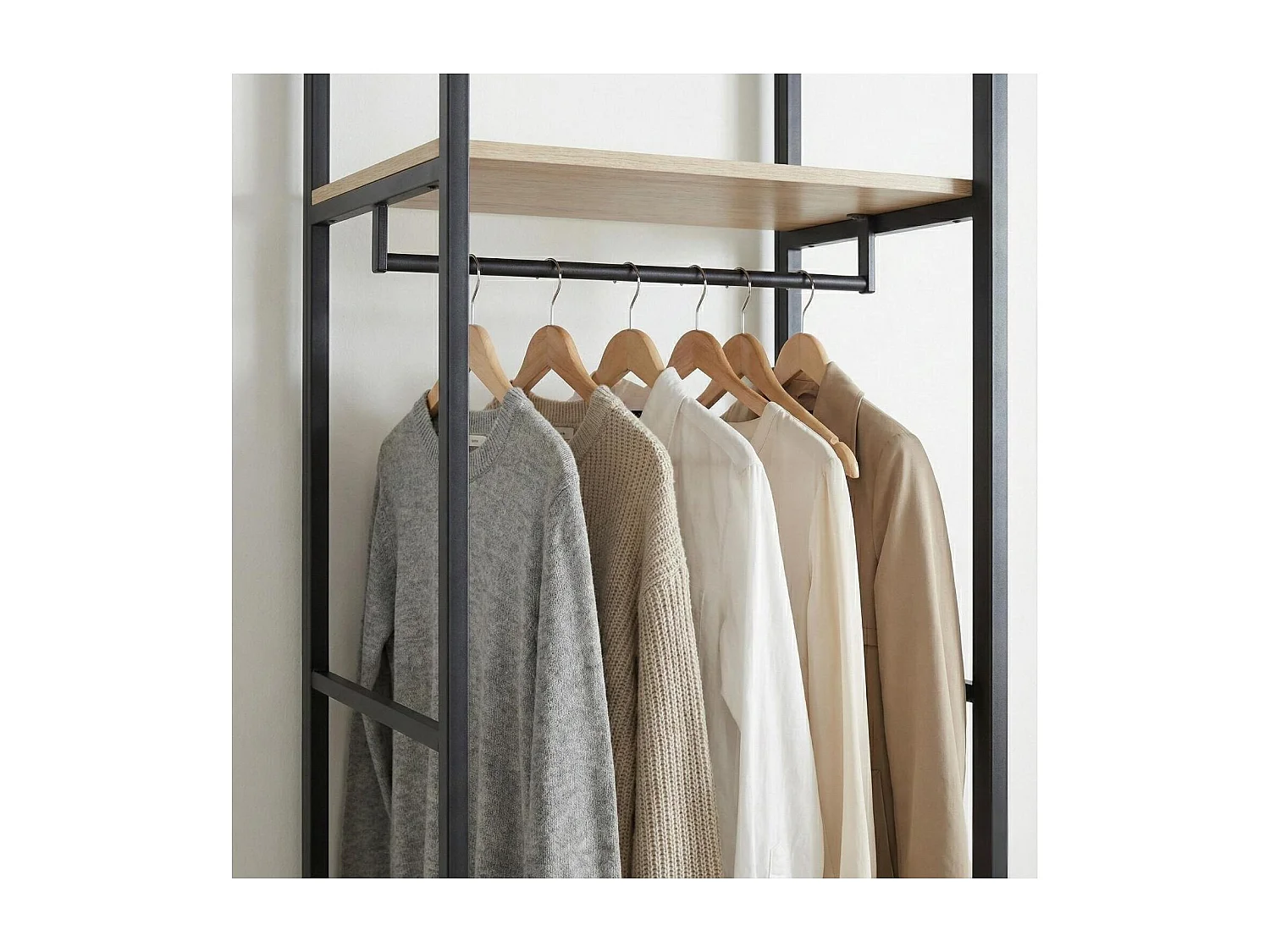 Kledingrek van hout en metaal 50x200cm JUNE