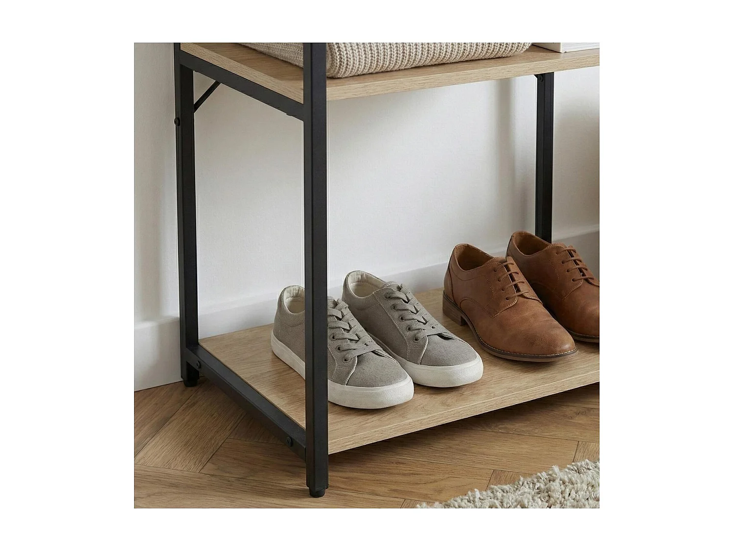 Kledingrek van hout en metaal 50x200cm JUNE