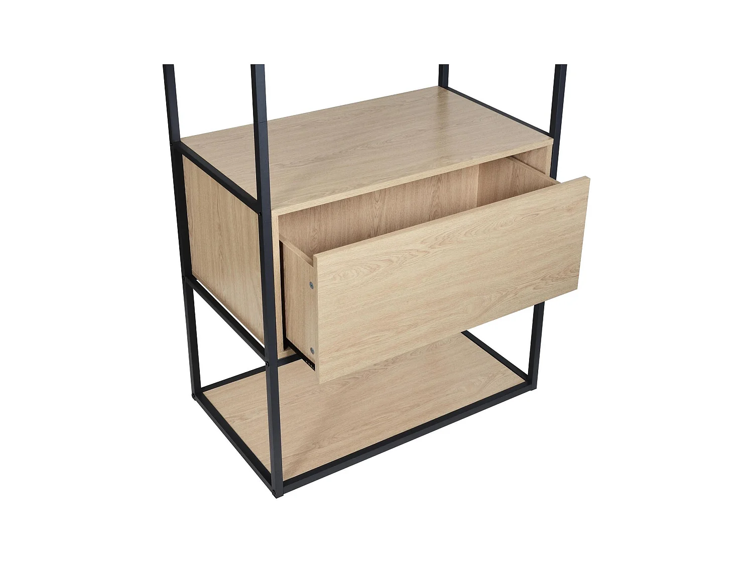 OSLO Kleiderständer aus Holz und Metall