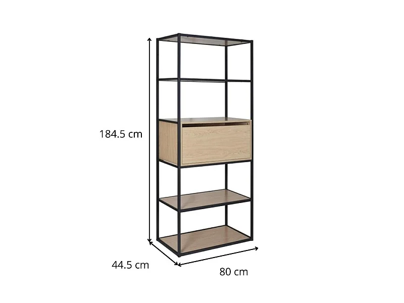 OSLO houten en metalen kledingrek