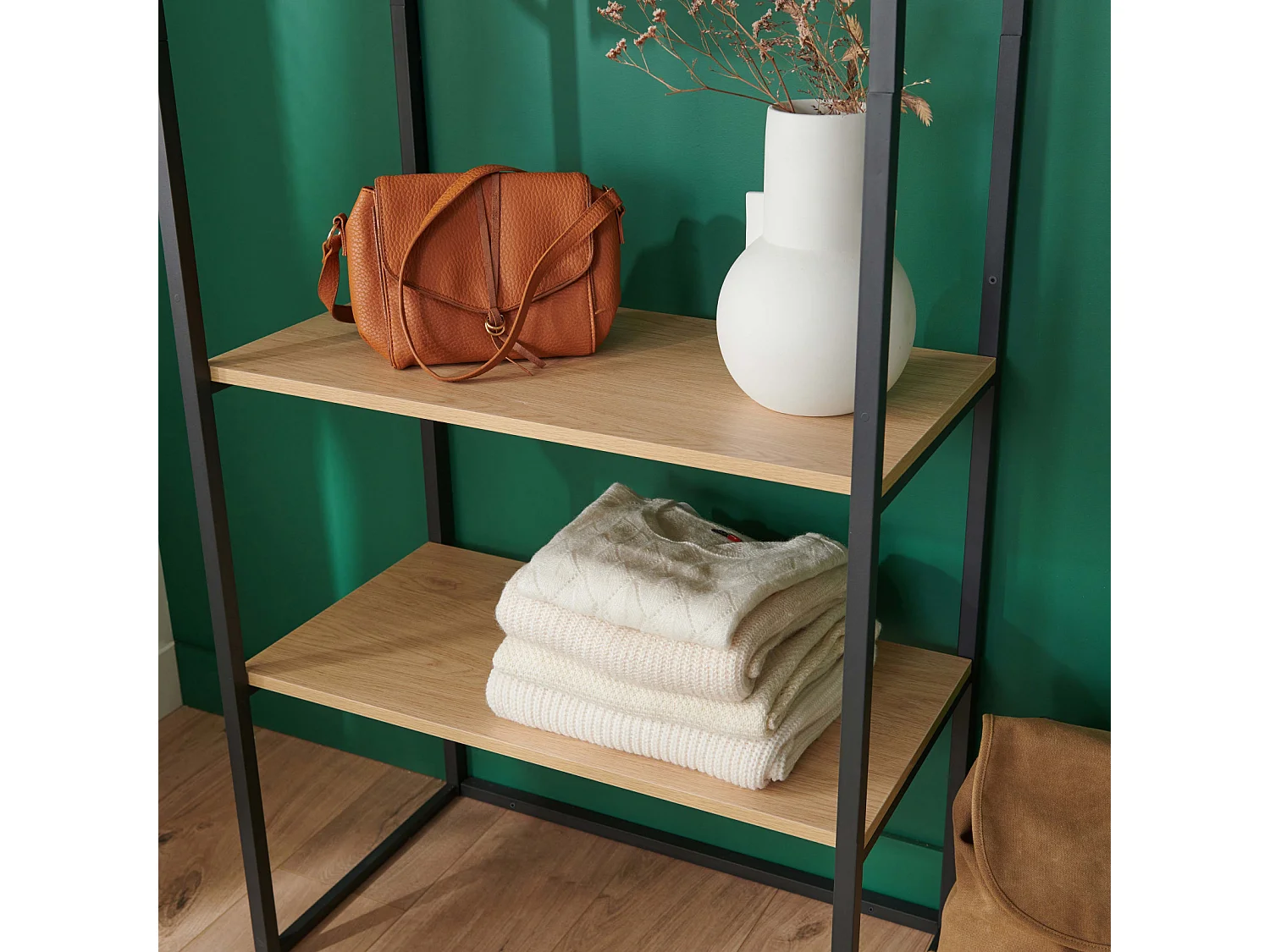 ASHTON Kleiderständer aus Holz und Metall