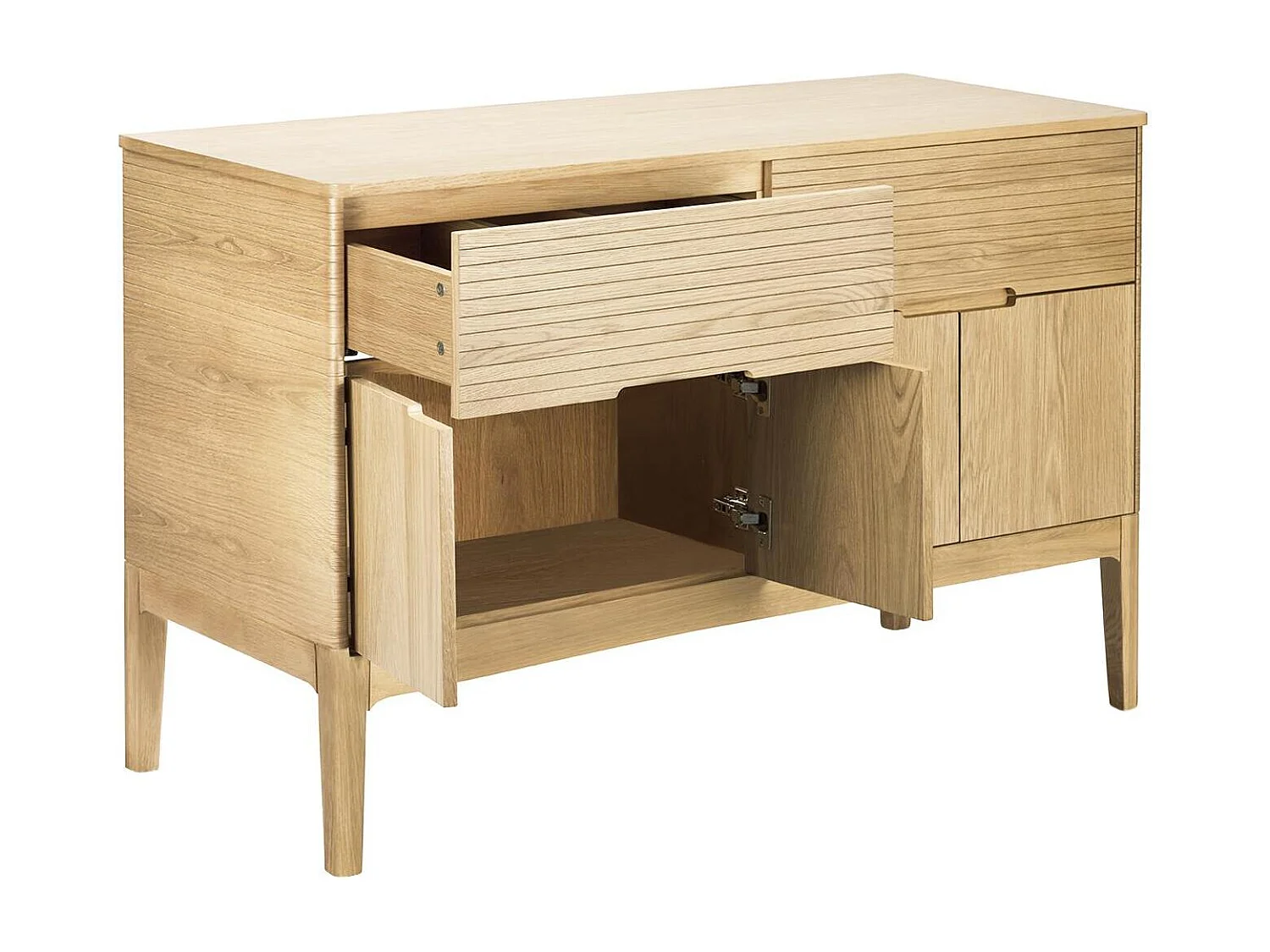 Dubbele wastafelmeubel + wastafel + kraan + spiegel + ALASKA hals