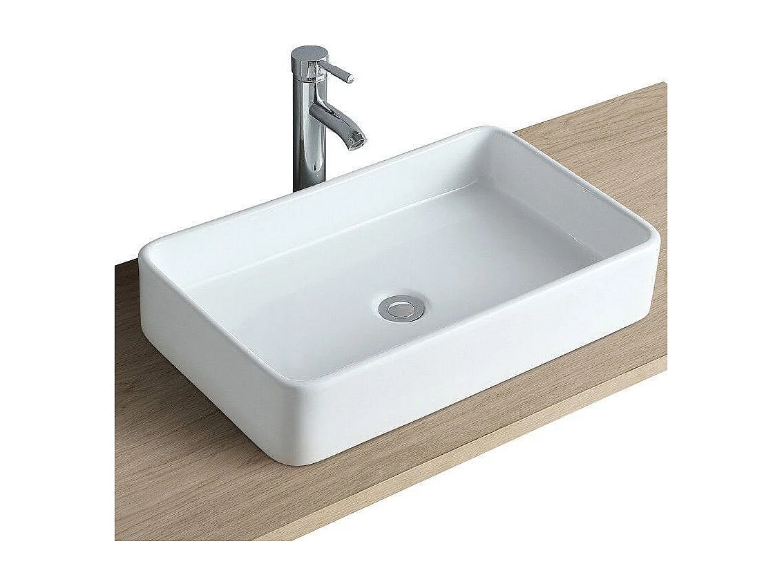 Ensemble meuble simple vasque 80 cm + vasque SADDY