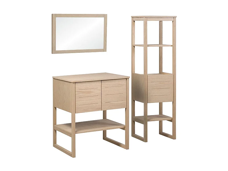 Einzelmöbel + Waschbecken + Spiegel + ATOLL-Säule