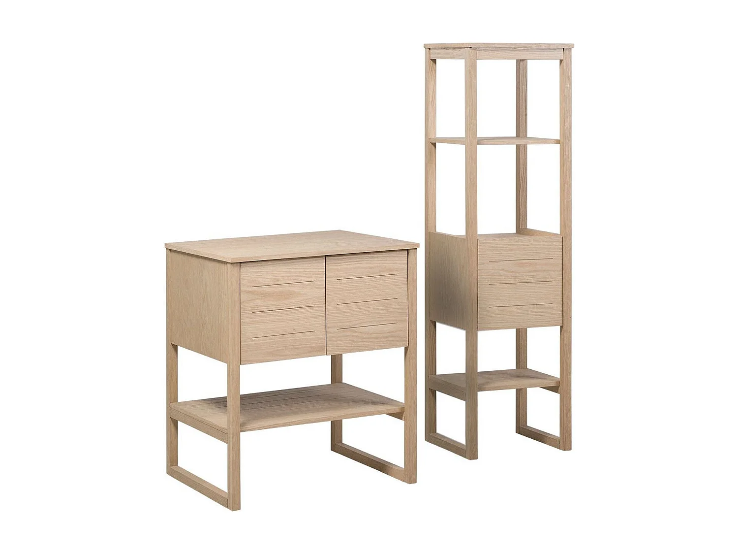 Enkele unit + wastafel + spiegel + ATOLL-kolom