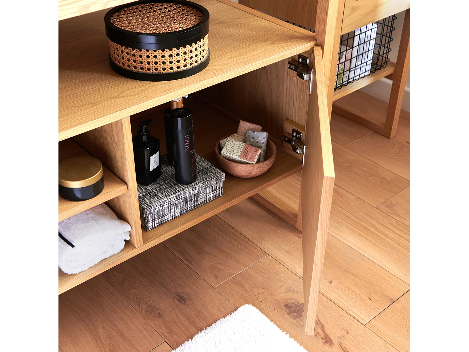 Doppelwaschtisch + Waschbecken + Spiegel ATOLL