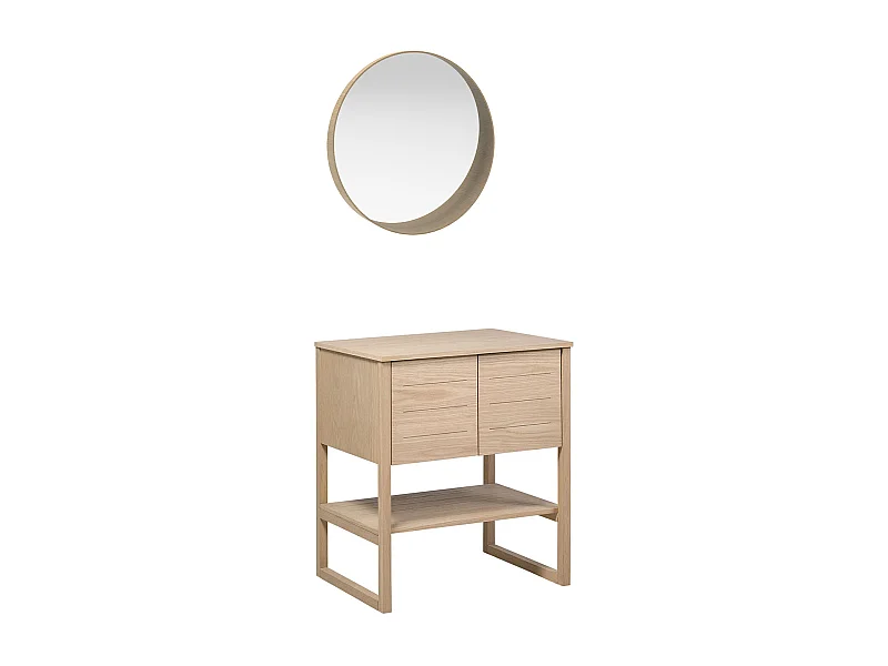 Mueble individual + espejo ATOLL