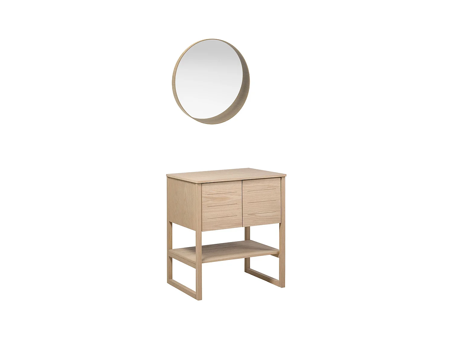 Mueble individual + espejo ATOLL