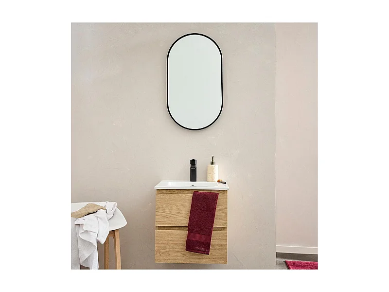 Mueble individual + lavabo + grifo + espejo SORRENTO