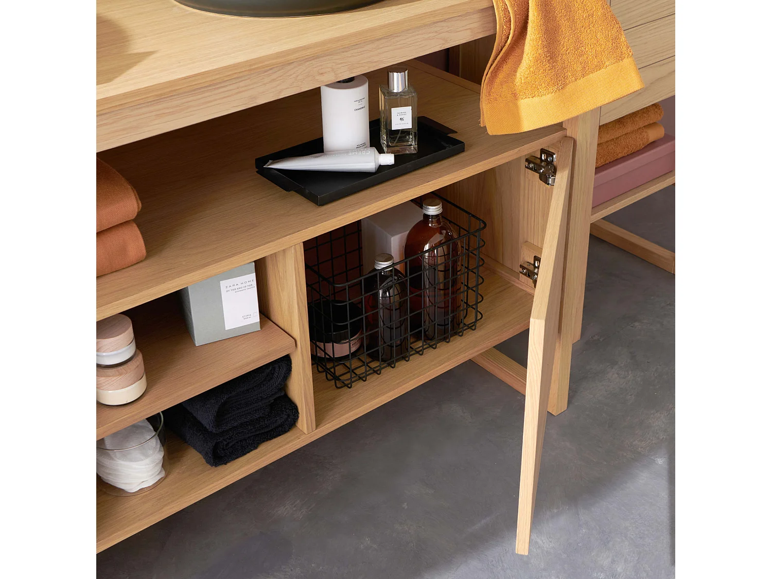 Doppelwaschtisch + Waschbecken + Spiegel + ATOLL-Säule