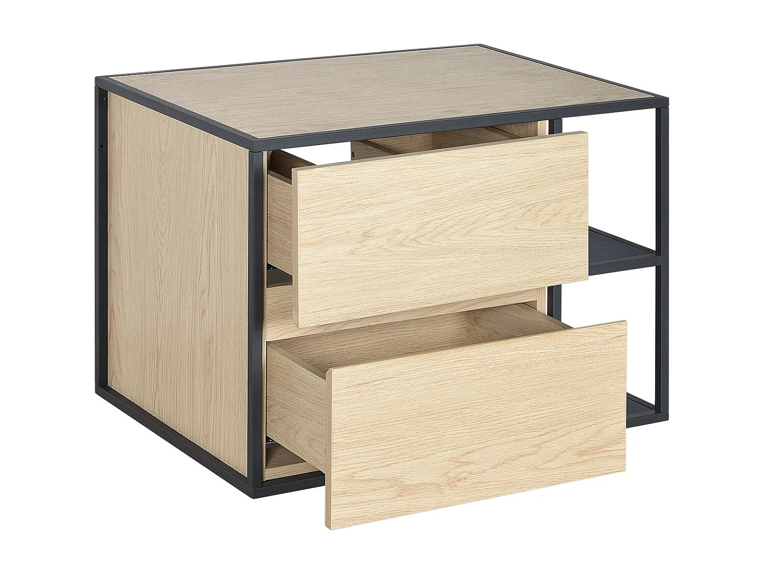 EDISSON Mueble de baño de 70 cm con columna, espejo y lavabo