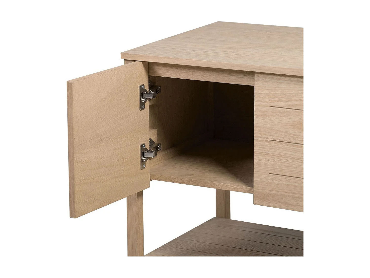 Meuble salle de bain Chêne naturel 70 cm ATOLL + Vasque carrée 36 cm