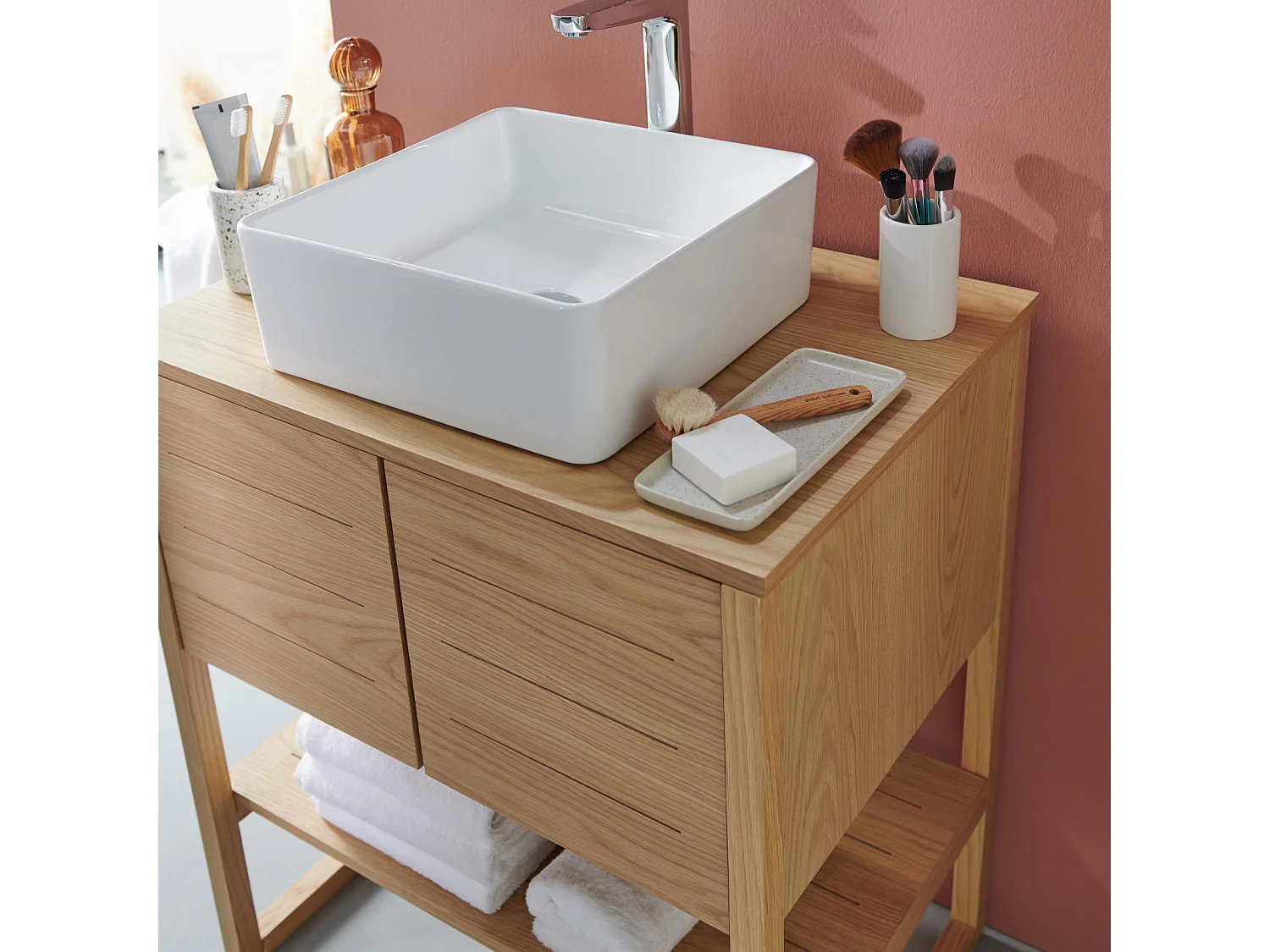 Mobile lavabo singolo ATOLL + lavabo