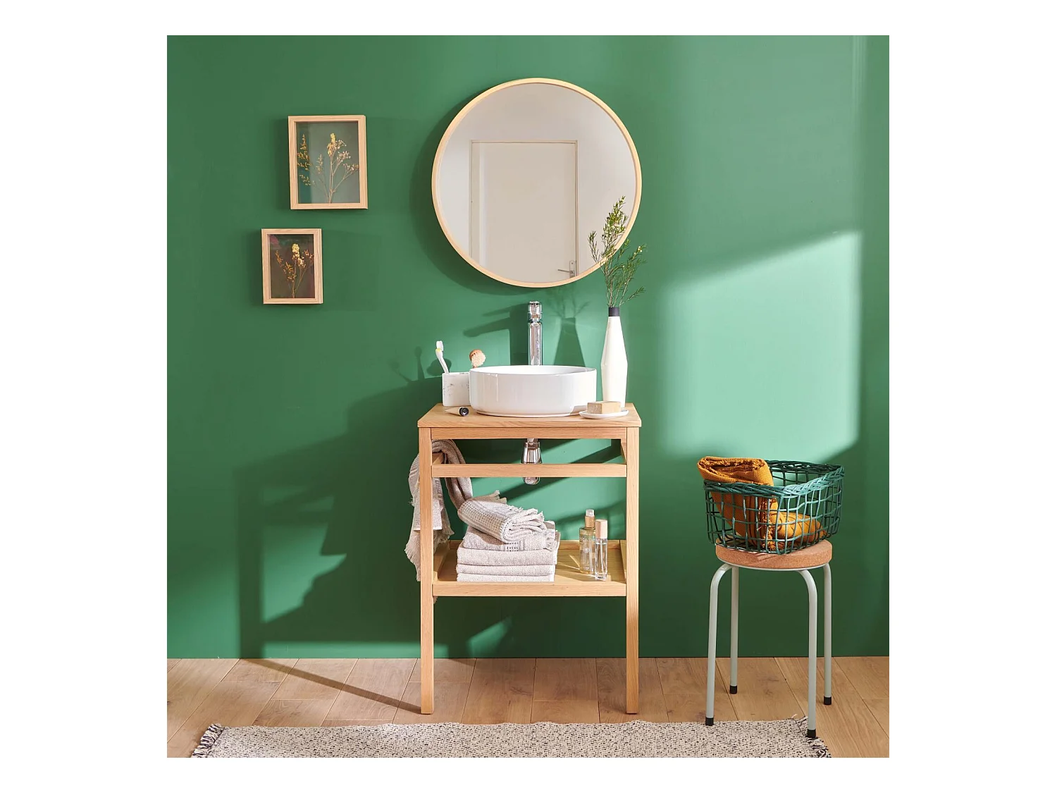 Mueble 60cm + lavabo + espejo HOPP