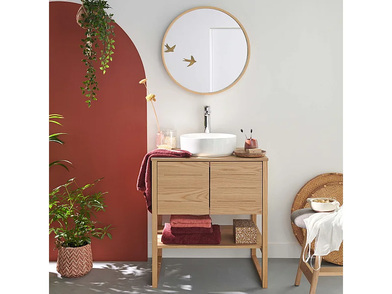 Mobile singolo + lavabo + specchio ATOLL