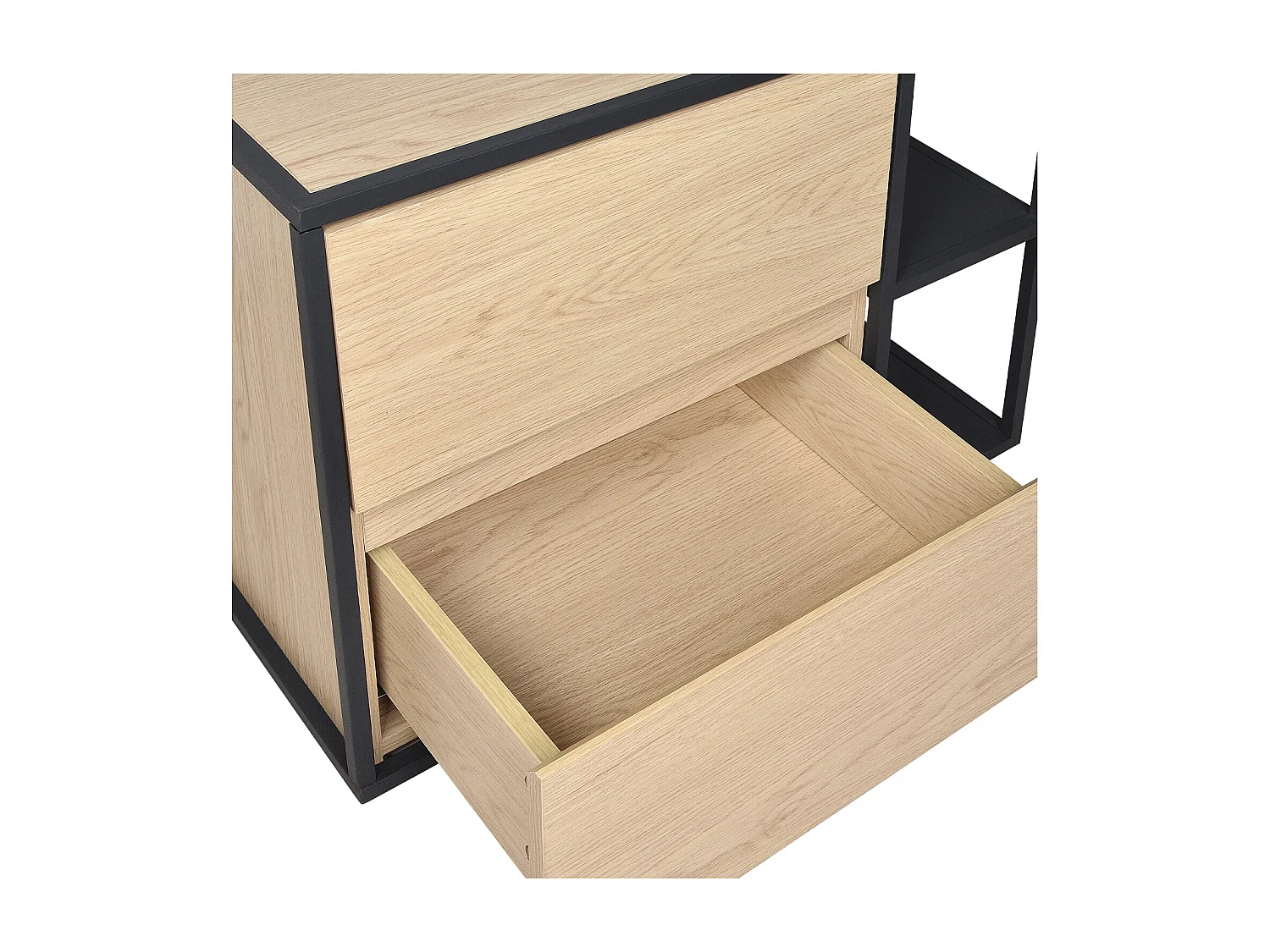 EDISSON Einzelwaschtisch-Unterschrank 70 cm + Waschbecken + Spiegel