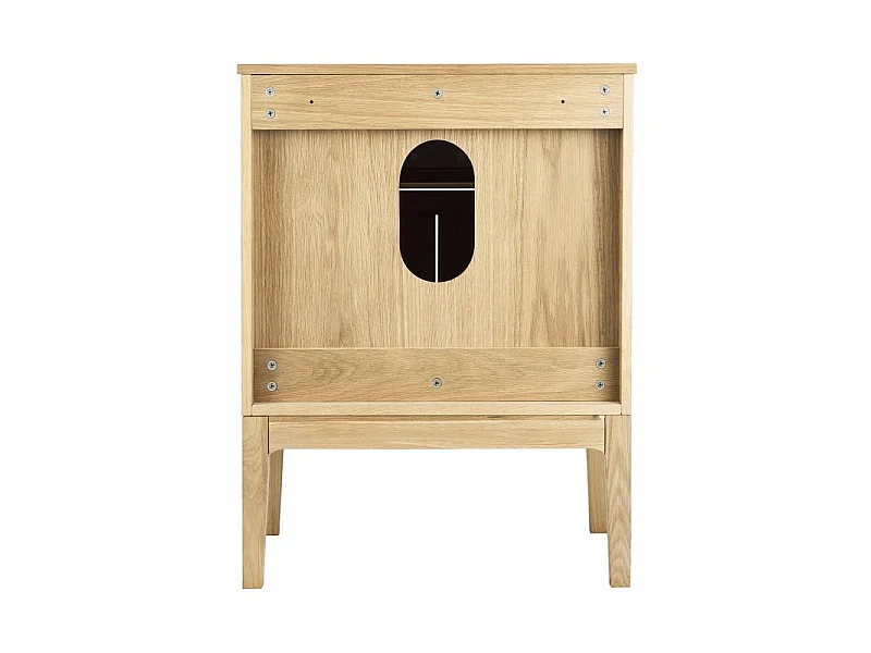 Enkel wastafelmeubel + wastafel + kraan + spiegel ALASKA