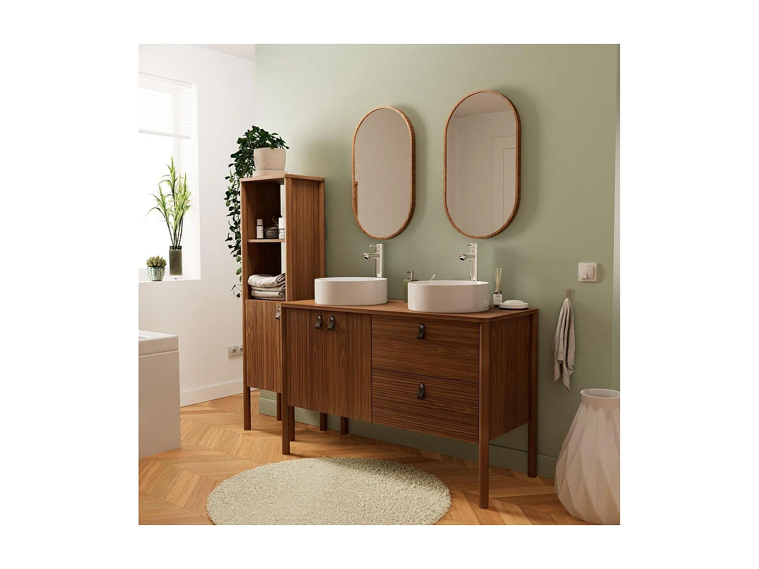 Mobile doppio lavello JOY 120 cm