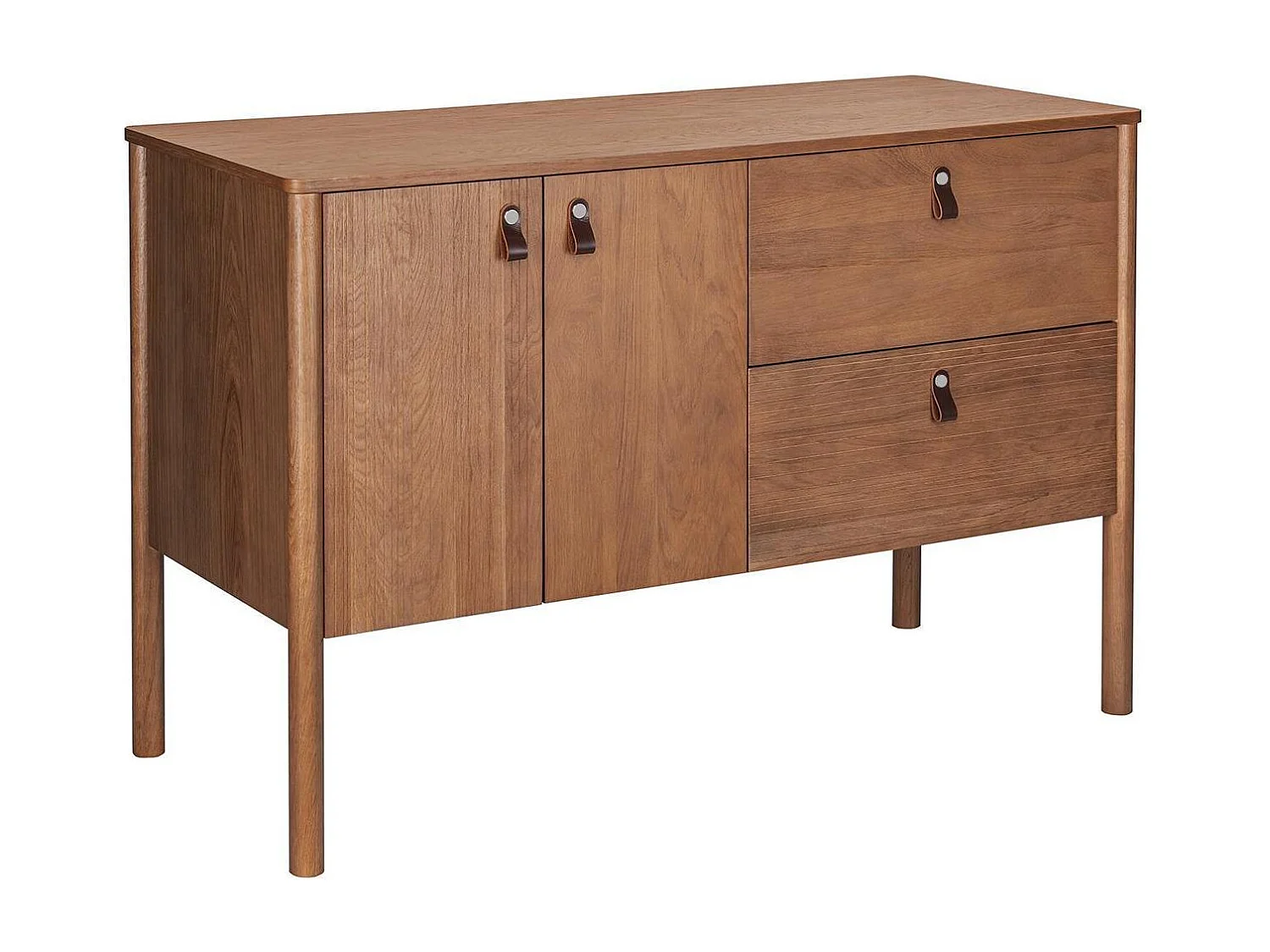 Meuble double vasque noyer JOY 120 cm