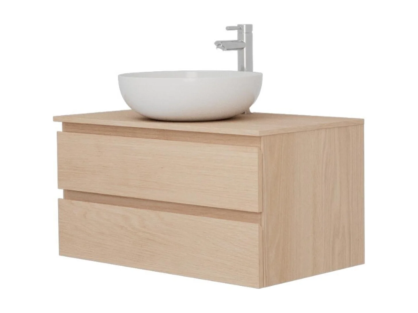 Enkele spoelbakset 80 cm + spoelbak + SORRENTO kraan