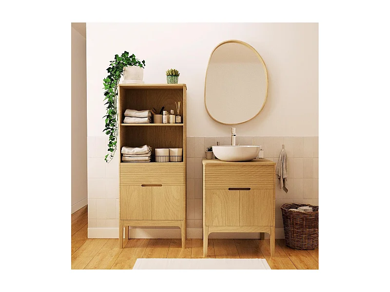 Monobloque + lavabo + grifería + espejo + cuello ALASKA