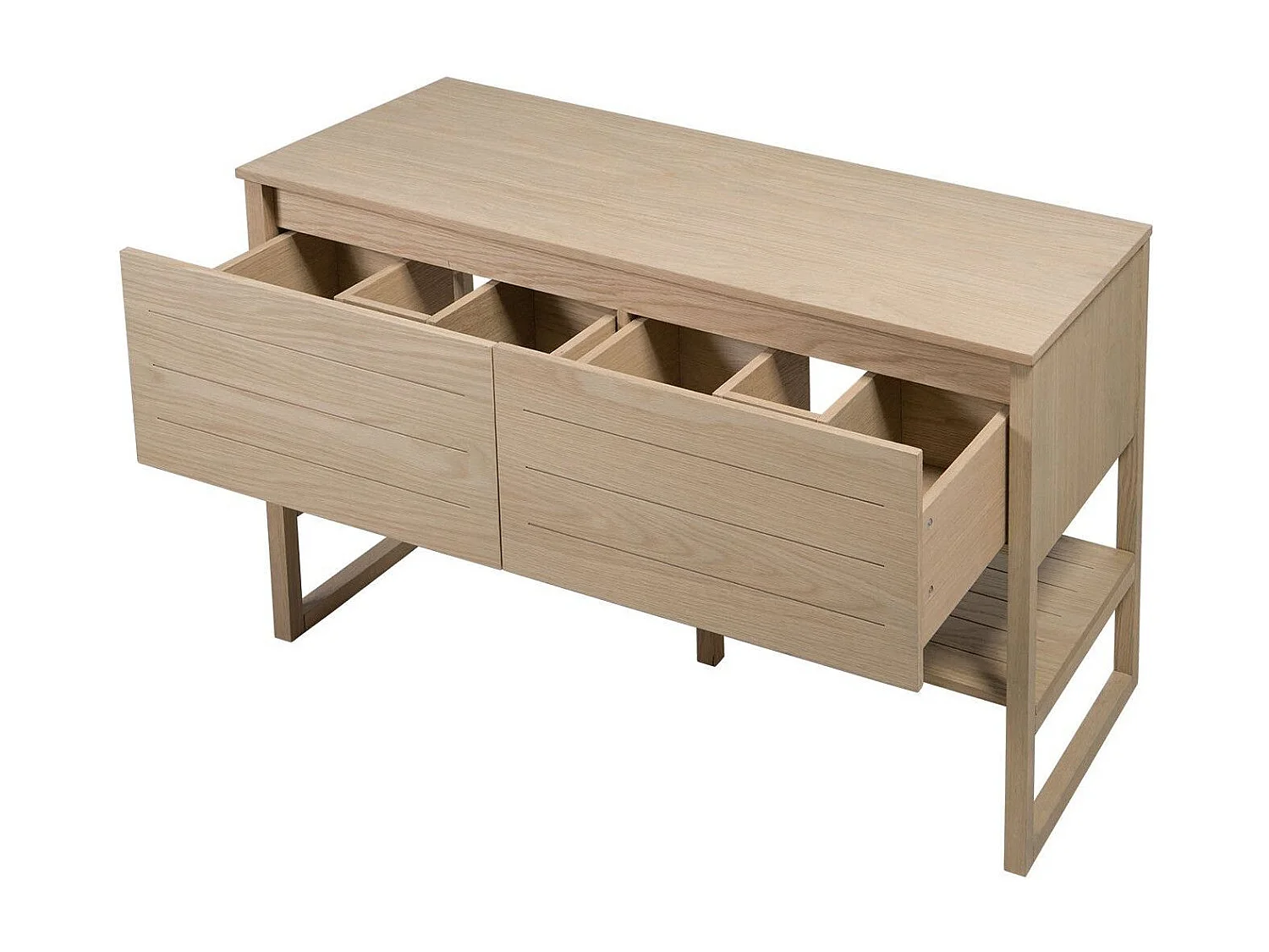 Meuble de Salle De Bain Chêne 120 cm + Colonne de rangement Chêne 145 cm ATOLL