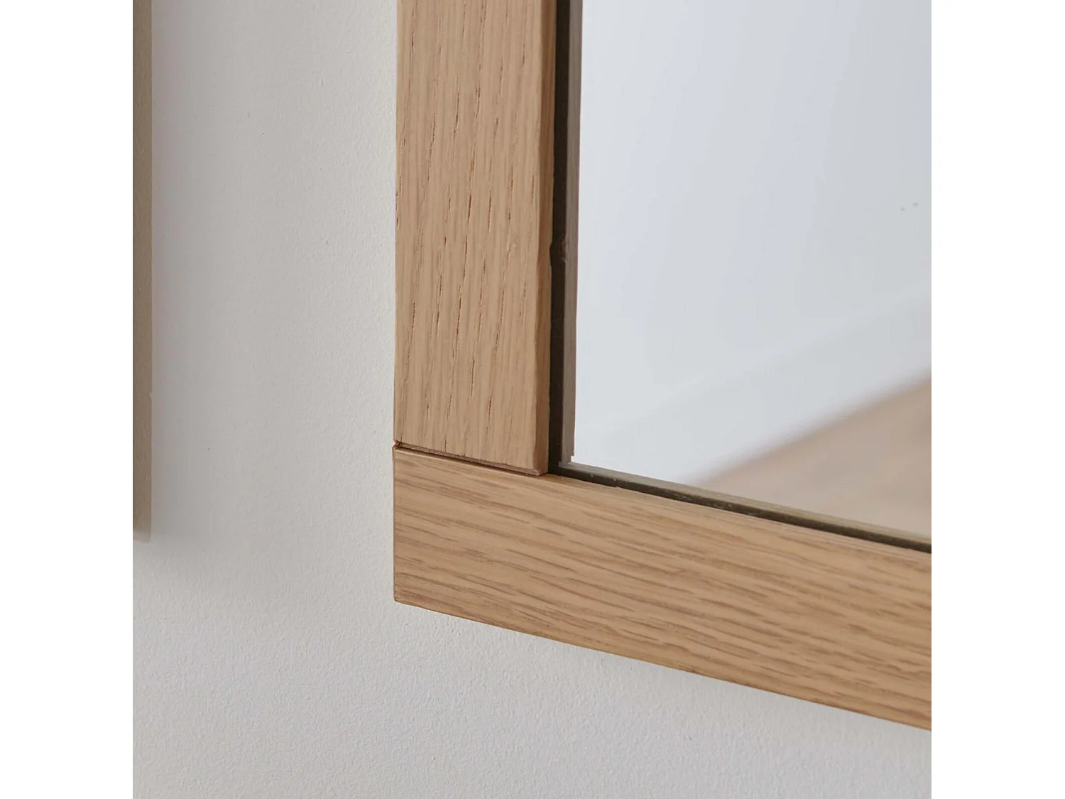 Miroir rectangulaire en chêne réversible 50x70cm