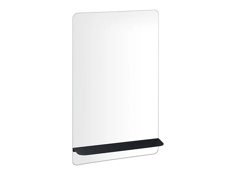 Miroir rectangulaire 40 x 70 cm SIMONA avec tablette en métal