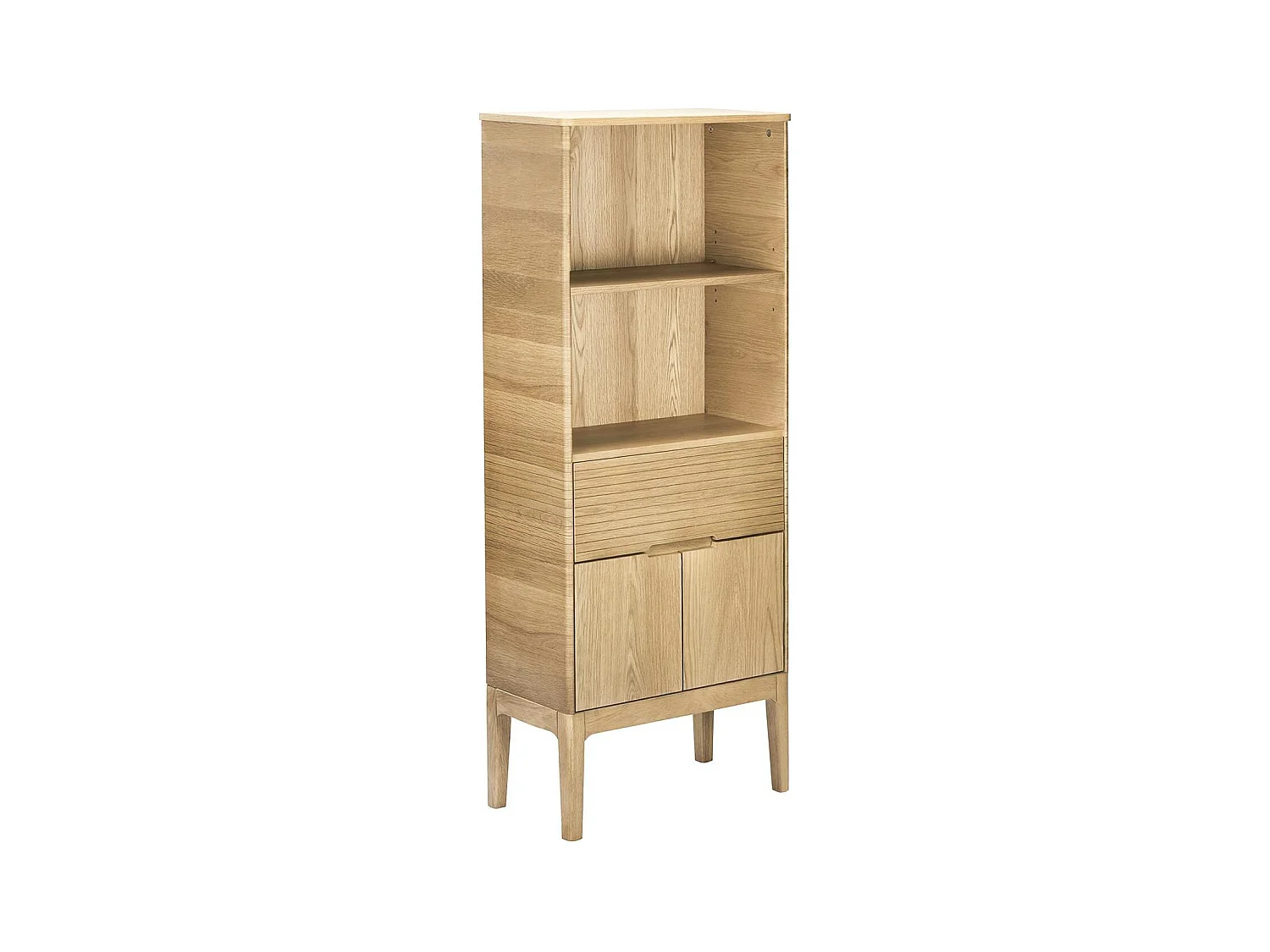 Colonne de salle de bain en chêne naturel 145 cm