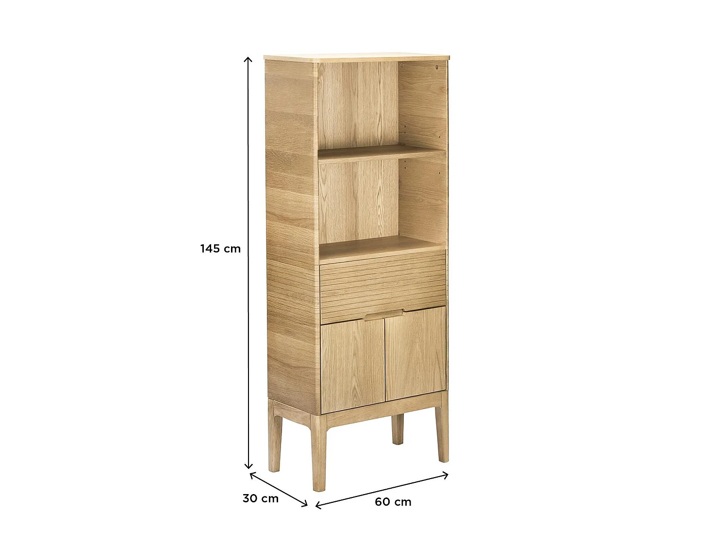 Columna de baño de roble ALASKA