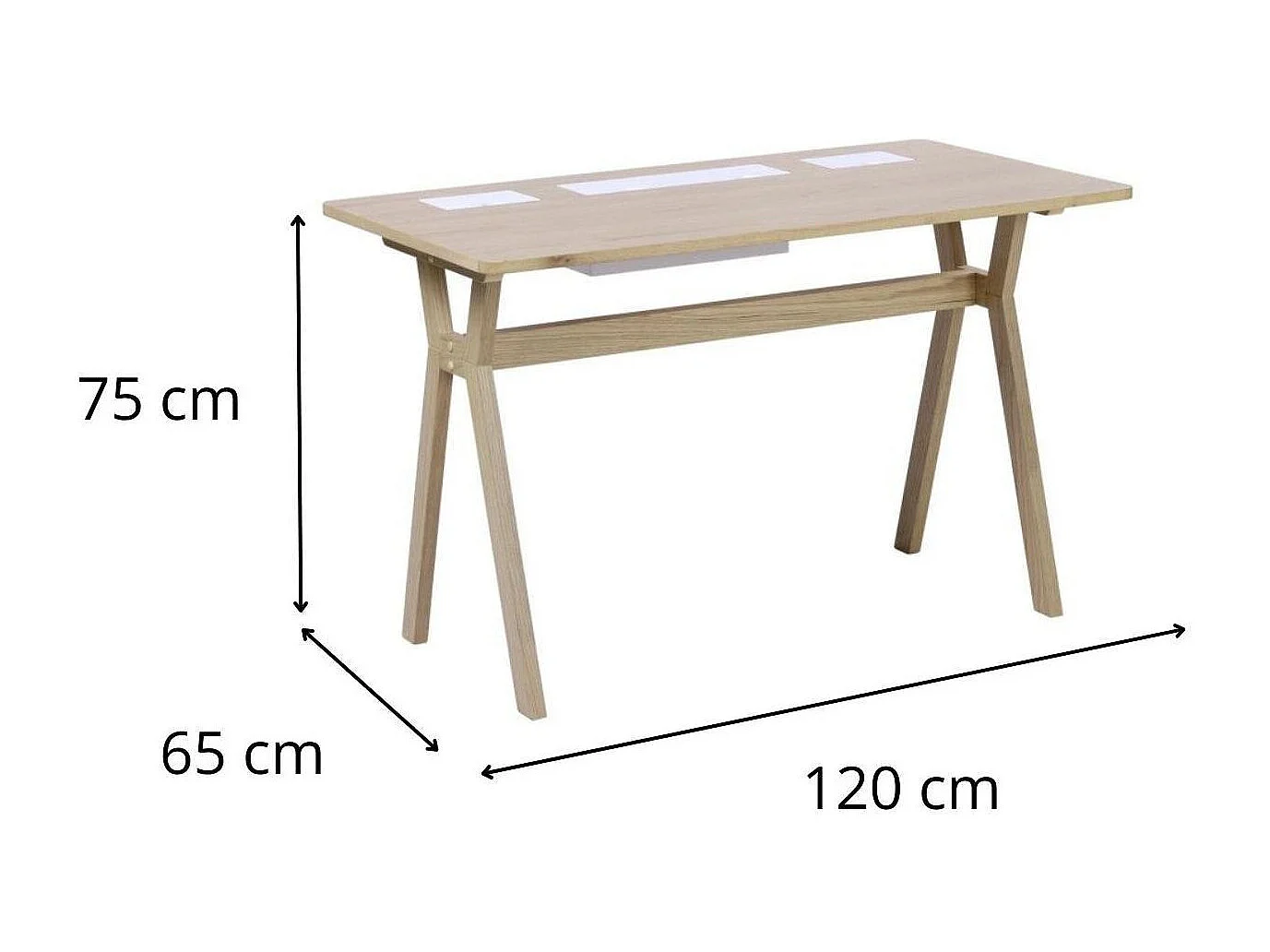 MOBOX Scandinavisch eiken bureau